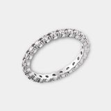 Срібна каблучка з фіанітами "Місячне коло" ring0111 фото
