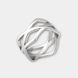 Серебряное кольцо &laquo;Ромбики&raquo; ring0197 фото 1