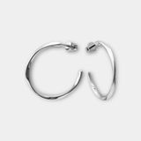 Серебряные серьги пусеты &laquo;Спиральный полукруг&raquo; ering0324 фото