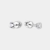Серебряные серьги пусеты "Грация" ering0194 фото