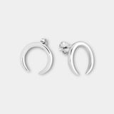 Серебряные серьги "Полумесяц" ering0253 фото